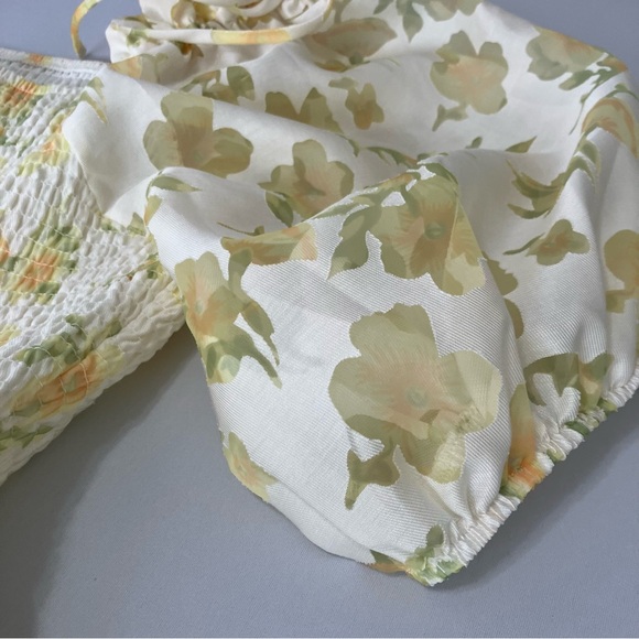 Layered With Love NWT 3X Plus Size Yellow Floral Midi Dress Feminine - Picture 9 of 16